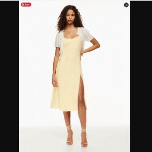 NWT Aritzia / Wilfred Affogato Dress Midi Slip Dress Yellow